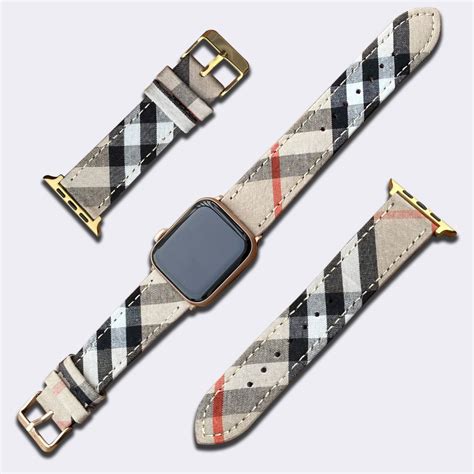 apple watch burberry bands|burberry apple watch strap.